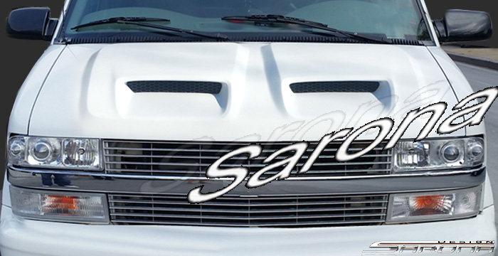 Custom GMC Safari  Mini Van Hood (1995 - 2005) - $1190.00 (Part #GM-005-HD)
